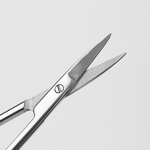 Tijeras quirúrgicas de laboratorio con cuchillas rectas y curvas de 10 a 30 cm, punta redonda, de acero inoxidable para uso con tejidos biológicos. - Product Image 6