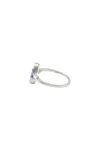 Anillo de Tanzanita y Diamantes en Plata de Ley 92.5 KLSR-11809 - Product Image 4