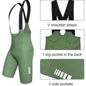 SILKZONE INDUSTRY Cuissard Vert à Bretelles Noires Coupe Classique Anti-humidité Respirant Spandex Polyester Longueur Courte Unisexe - Product Image 2