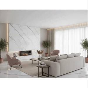 Dalles de porcelaine KC style ferme 1600x3200 12mm pour chambre, salon et villa - Antidérapantes et isolantes thermiquement - Product Image 4