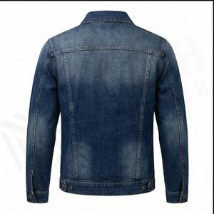 Chaqueta vaquera de moda para hombre, ropa personalizada de nuevo diseño, abrigos elegantes, chaqueta vaquera para correr con estampado trasero, chaqueta cortavientos - Product Image 3