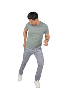 Pantalones de Trabajo Casuales de Lona Transpirables e Impermeables para Hombre 2024, Pantalones Cargo de Poliéster/Algodón, Cintura Media Elástica, Gran Venta - Product Image 2