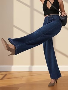 Meilleurs Jeans Premium de Marque pour Femmes, Coupe Ample à Jambes Larges, Écologiques, Déchirés, Style Décontracté – Achetez en Ligne - Product Image 2