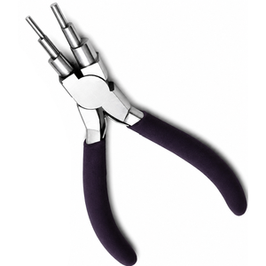 Pince à former des anneaux multiples avec poignée violette, outil de fabrication de bijoux en acier inoxydable pour la création de boucles, anneaux, pendentifs et artisanat DIY - Product Image 2