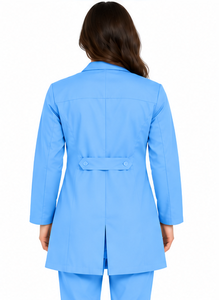Bata de Laboratorio Blanca Premium para Mujer, Manga Larga, Uniforme Médico, Ligera, Transpirable, de Algodón y Poliéster, para Hospital y Laboratorio - Product Image 2