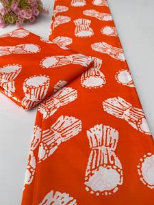 ผ้าฝ้ายพิมพ์ลายแอฟริกันแท้สำหรับเสื้อผ้าแฟชั่นสตรี งานฝีมือ และตัดเย็บ ลิเบีย - Product Image 2