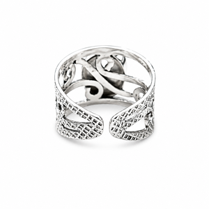 Bague de luxe personnalisée en argent sterling 925 avec perle blanche naturelle, bijou de cocktail, cadeau d'anniversaire de mariage - Product Image 5