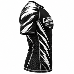 Maillot de compression à manches courtes pour BJJ, MMA, Jiu Jitsu, grappling, entraînement fitness, vêtements de sport personnalisés numériques - Product Image 3