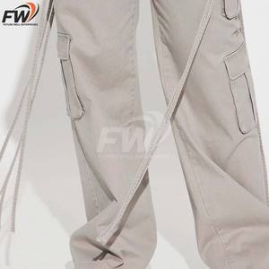 กางเกงยีนส์คาร์โก้ผู้ชายทรงหลวมแบบมีกระเป๋าตาข่าย ผ้าฝ้ายเดนิมฟอก ซัพพลายเออร์ขายส่งคุณภาพสูง ปรับแต่งได้ - Product Image 4