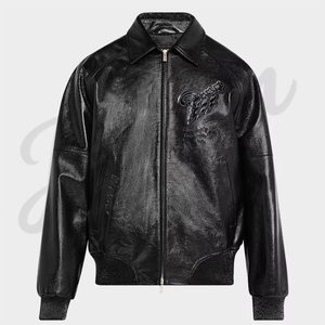 <b>Men</b>’s Genuine Leather <b>Jacket</b> Vintage <b>Biker</b> Motorcycle <b>Jacket</b> Custom Winter Coat for <b>Men</b> Leather <b>Jacket</b> Slim - Product Image 2
