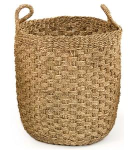 Juego de 2 cestas de mimbre tejidas a cuadros, cestas de almacenamiento hechas a mano, venta al por mayor, ecológicas, hechas en Vietnam - Product Image 2