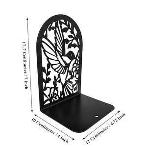 Porte-livres en métal vintage traditionnel pour une décoration classique de bibliothèque à domicile, ajoutant un charme intemporel, une présence élégante sur l'étagère, cadeau de mariage - Product Image 2