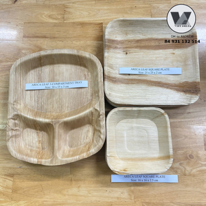 Cuencos Redondos de Hojas Caídas de Alta Calidad, Utensilios Biodegradables con Aroma Suave a Madera, Vajilla Ecológica Resistente al Calor para Platos de Buffet - Product Image 6
