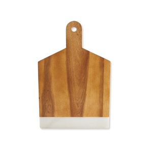 Planche à découper rectangulaire en bambou naturel double face, écologique, pour la préparation des aliments, légumes et viandes, faite à la main - Product Image 4