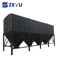 Zeyu Fabrika Fiyatı 80 Ton Yatay Çimento Silosu Konteyner Tipi Portatif Çimento Depolama Tankı Mobil Beton Santrali için