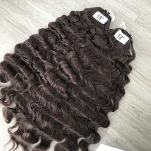 Raw Virgin Burmese <b>Curly</b> Hair Bundle, Vietnamese <b>Curly</b> Hair <b>Extensions</b>, Super Double Drawn, Double Drawn Quality - Product Image 4
