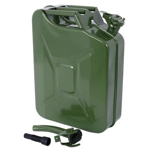 Bidon à carburant portable en acier flexible de 20 litres (5 gallons) avec bec verseur pour voitures et camions, réservoir de carburant Jerry avec bidons Jerry portables - Product Image 3