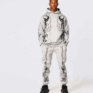 OEM Custom Men 460 GSM 100% French Terry Tracksuit <b>Set</b> Regular Fit Winter Heavyweight Cotton Tracksuit Manufacturer - Product Image 5