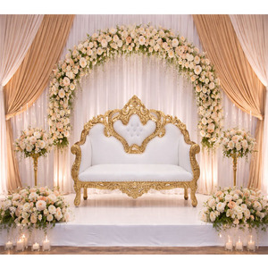 Sofá de Boda Perfecto para Ceremonia de Compromiso, Opulento y Magnífico Sofá de Boda para Recepción, Sofá de Lujo para Decoración de Escenario de Boda, EE. UU. - Product Image 1