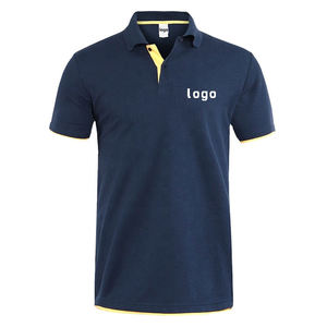 Chemises polo pour hommes en polyester de haute qualité, logo personnalisé brodé, chemise polo de golf en coton pour hommes - Product Image 5