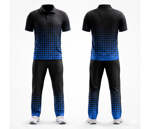 Professional Team <b>Cricket</b> Uniform Supplier Sublimation Printed | Men Women Youth <b>Cricket</b> Wears Polo Shirt and Trouser Full Team - Product Image 2