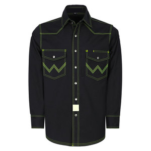 FR <b>Welding</b> <b>Shirts</b> Flame Resistant Waterproof Acidproof Breathable Cotton Customizable Industrial Unisex Safety Workwear - Product Image 1