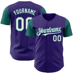 Camiseta de Béisbol Personalizada para Equipo, Diseño de Dos Tonos, 100% Poliéster, Impresión por Transferencia de Calor/Sublimación, Bordado, Nombre y Logotipo del Equipo Personalizados - Product Image 3