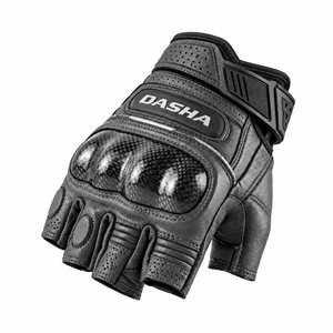 Gants de vélo demi-doigts en cuir de qualité supérieure, antichoc, résistants à la transpiration, pour le cyclisme, les sports et les activités de plein air, vente en gros - Product Image 6