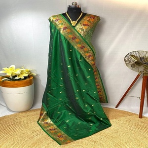 Nuevo diseño de tendencia Ropa de fiesta Sari de seda para mujeres Disponible a precio barato de India Sari Shari - Product Image 5