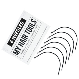 Wholesale Hair extension tool <b>C</b> Style Curved Hair Weaving Needles Set Stainless Steel Hook Needles for Hair Weft Extensions - Product Image 2