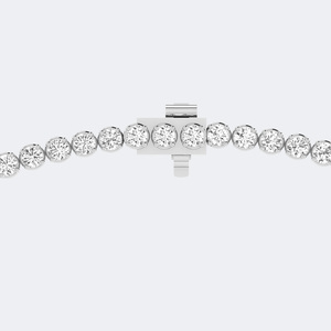 Collar de tenis con diamantes redondos engastados en punta de 8.00 quilates - Product Image 5