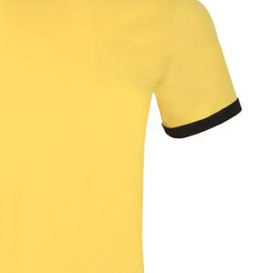 Camisetas de primera calidad para niños, 240 g/m², camiseta amarilla lisa, camiseta con cuello redondo para hombre, nueva llegada, cuello grueso, corte holgado y extragrande. - Product Image 4