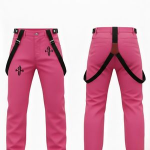Pantalones de Esquí para Hombre 2026 de Alta Calidad, 100% Poliéster, Teñido Liso, Impermeables 10,000mm, Aislamiento de Forro Polar, Cierre de Gancho y Bucle, Personalizables - Product Image 1