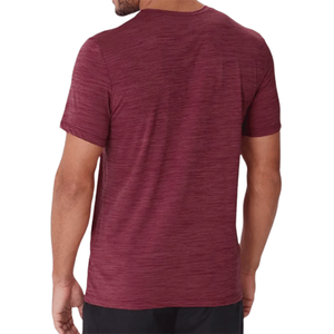 เสื้อยืดแขนสั้นผู้ชายผ้าฝ้าย 100% ทรงปกติ ระบายอากาศ แห้งเร็ว สีพื้นเรียบง่าย สวมใส่สบายสำหรับฤดูร้อน - Product Image 5