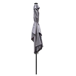 10 X 6.5t Rectangular Patio LED <b>Lighted</b> Outdoor Umbrellas Solar Crank <b>Push</b> Button Tilt Garden Backyard Pool Swimmi - Product Image 3