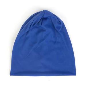 Unisex 100% Acrylic Jacquard <b>Beanie</b> Hat Adjustable 56-58CM Casual Winter Cap for Adults <b>Blue</b> and Turquoise - Product Image 2