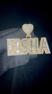 Colgante Personalizado de Moissanita VVS con Corte Brillante, Chapado en Oro de 18K, DDP-63 Dvars, Joyería Hip Hop, Pasa el Test de Diamantes - Product Image 2