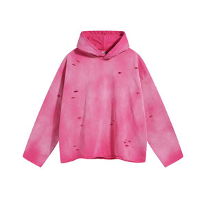 เสื้อสเวตเตอร์แบบสวมหัวมีฮู้ดแบบลำลองมีซิปเนื้อผ้าบางมีฮู้ดสำหรับฤดูหนาวทรงหลวม - Product Image 3