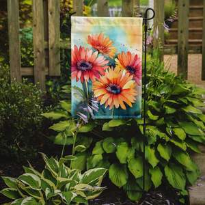 Gerbera margaritas acuarela jardín bandera Multicolor buzón decorativo patio Banner para Patio ilustraciones Floral diseño de camas de flores - Product Image 2