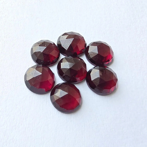 พลอยโกเมนธรรมชาติทรงเช็คเกอร์คัท แบนด้านหลัง ขนาดปรับเทียบแล้ว แบบเม็ดเดี่ยว |   สำหรับการทำเครื่องประดับ มีทุกขนาดให้เลือก - Product Image 6