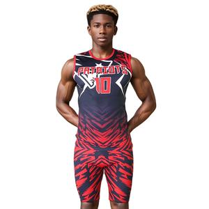 Uniforme de football américain 7 contre 7 personnalisé OEM, imprimé par sublimation, respirant, motif 3D, tissu polyester élasthanne, grande taille - Product Image 1