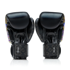 Guantes de Boxeo Ligeros de Cuero con Estampado de Sublimación Colorido, Cierre de Gancho y Bucle, Equipo de Protección Unisex de Moda, Conjunto Combinado - Product Image 6