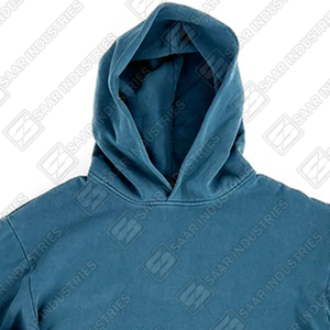 Unisex Teal Blue Hoodie Classic Solid Color Minimalist Streetwear Pullover 100% Cotton Fleece Loose Fit <b>Hip</b> Hop Everyday Comfort - Product Image 6