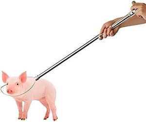 Herramienta Veterinaria para Ganado Porcino, Soporte para Cerdos de 100 cm con Mango de Acero Inoxidable, Duradero, Reutilizable, Herramienta Manual para Herradores, Equipo para Cría de Cerdos - Product Image 2
