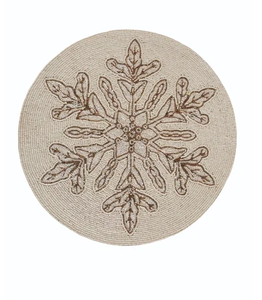 Embroidery Seed Beaded <b>Placemat</b> Flower <b>Round</b> <b>Placemat</b> Home Decoration Beaded <b>Placemats</b> Best Price - Product Image 2