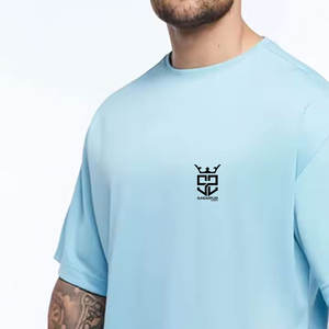 Camiseta de moda estampada 100% algodón para hombre, de alta calidad, cuello redondo, corte holgado, talla grande. - Product Image 3