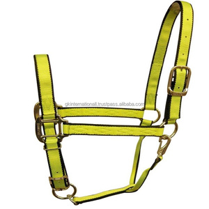 Design attrayant fabriqué à la main en nylon épais sangle en nylon cheval licou en plusieurs couleurs et tailles personnalisées quincaillerie en nickel réglable - Product Image 6
