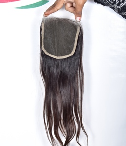 Cabello Humano Virgen 100% Natural de Malasia e India, Cabello Humano Virgen Peruano, Cierre HD 4*4, Cabello Humano Liso - Product Image 1