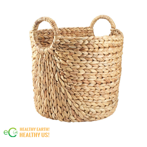 Custom Sizes <b>Wicker</b> Storage <b>Basket</b> Natural Water Hyacinth Laundry Hamper <b>Basket</b> - Made in Vietnam - Product Image 4