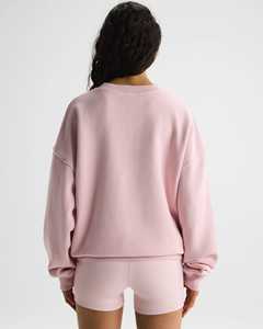 Sudaderas Personalizadas de Alta Calidad para Mujer, Sudaderas Extra Grandes de Algodón y Felpa, Sudadera con Hombros Caídos y Cuello Redondo - Product Image 2
